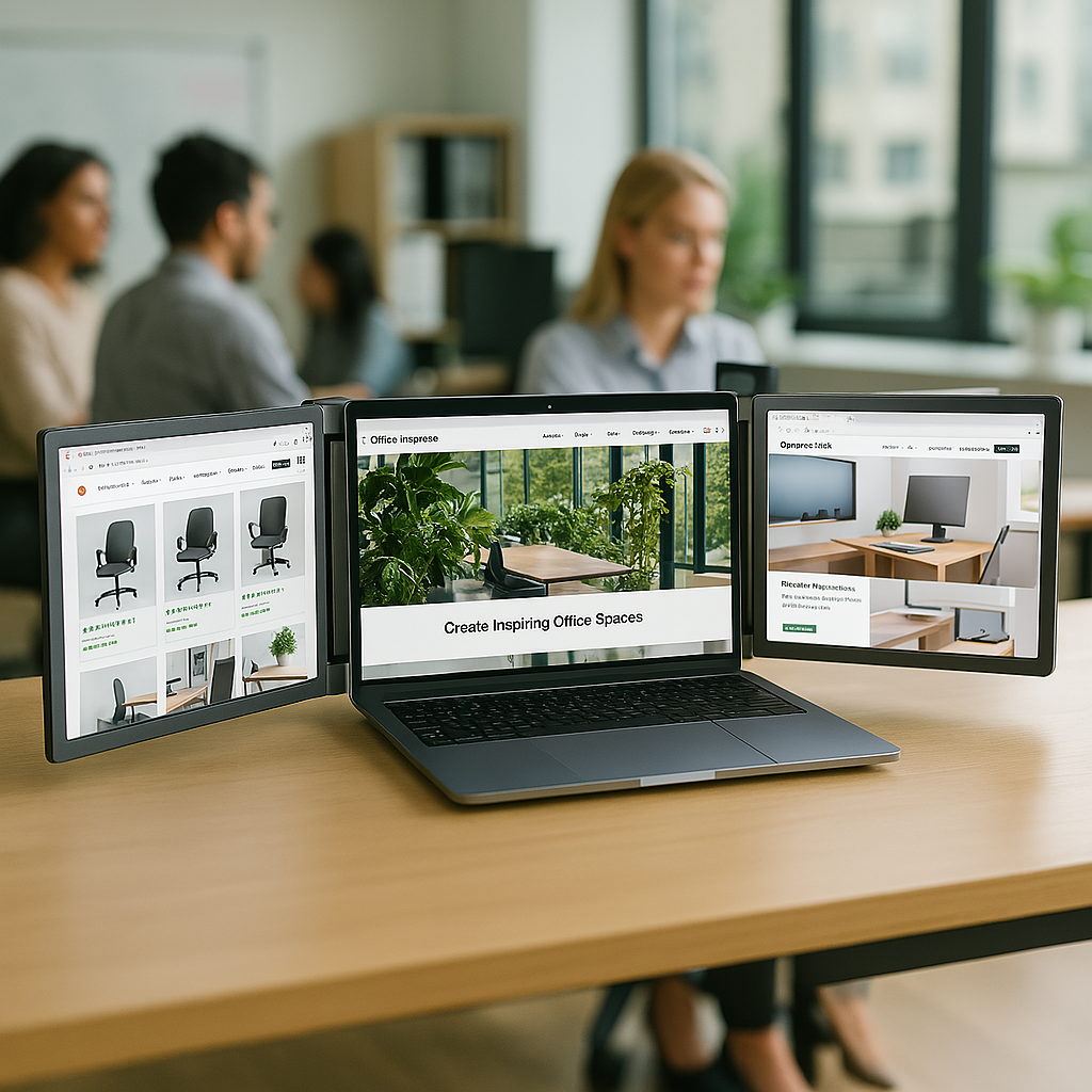 Renab Portable Monitor Tri-Screen